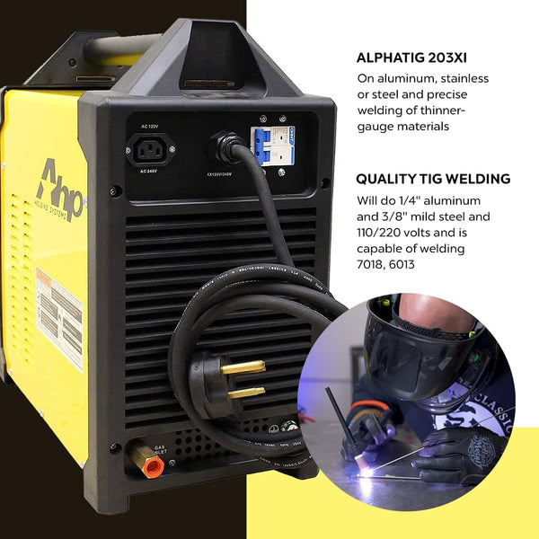 esab pedal NEW 2026 AlphaTIG 203Xi with WIRELESS FOOT PEDAL – AHP Welders
