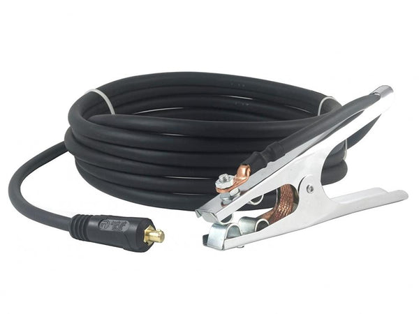 300 Amp Welding Ground Clamp Lead Assembly - LC40 Connector 1 Awg Cable 25 Feet 300 Amp Welding Ground Clamp Lead Assembly - LC40 Connector 1 Awg Cable 25 Feet